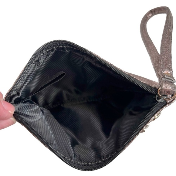 Kenneth Cole Reaction Rose Gold Metallic Wristlet - Picture 5 of 9